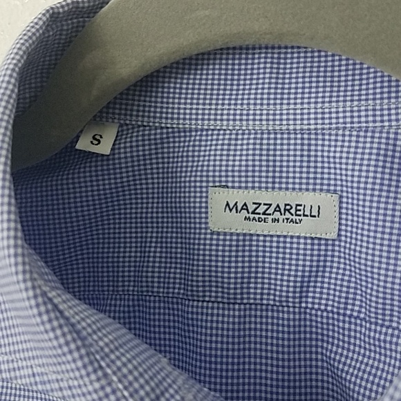 mazzarelli Womens small Button front shirt checked - Picture 2 of 6